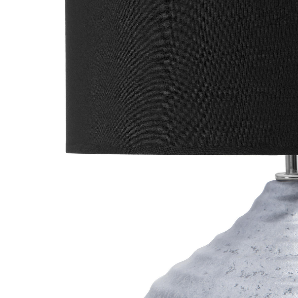 TISCHLAMPE Kuban 32/32/42 cm - Silberfarben, Keramik (32/32/42cm) - Beliani
