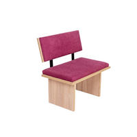 SITZBANK Die Stilvolle - Eichefarben/Violett, Holzwerkstoff/Textil (48/85/85cm) - Kundler Home