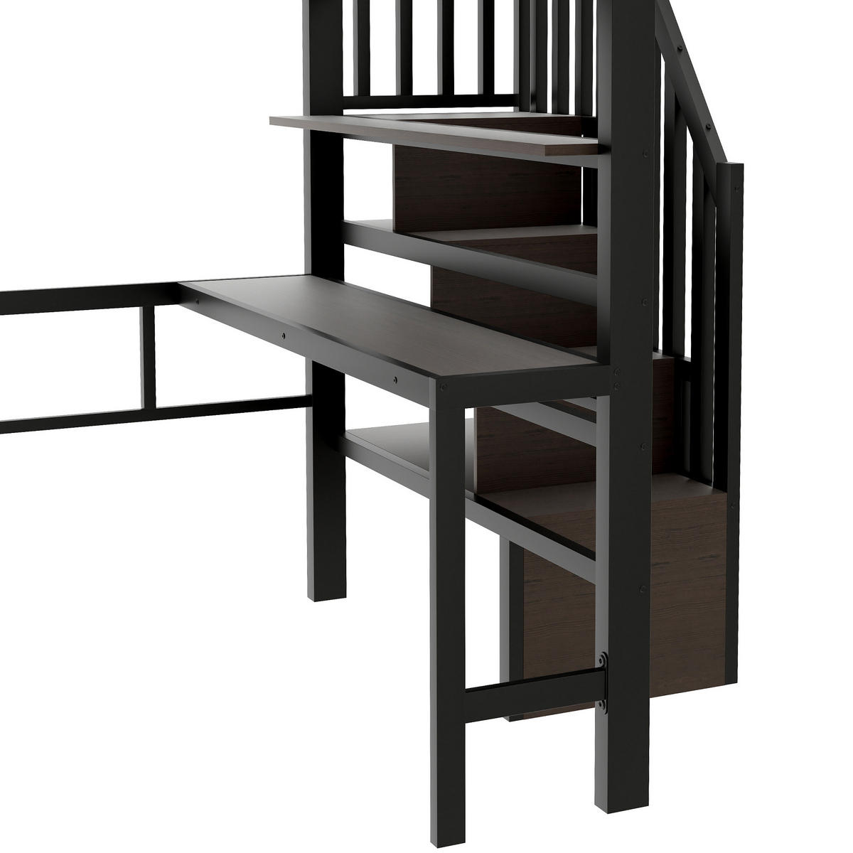 HOCHBETT Eisen 140/200 cm Schwarz - Schwarz, Metall - Raumix