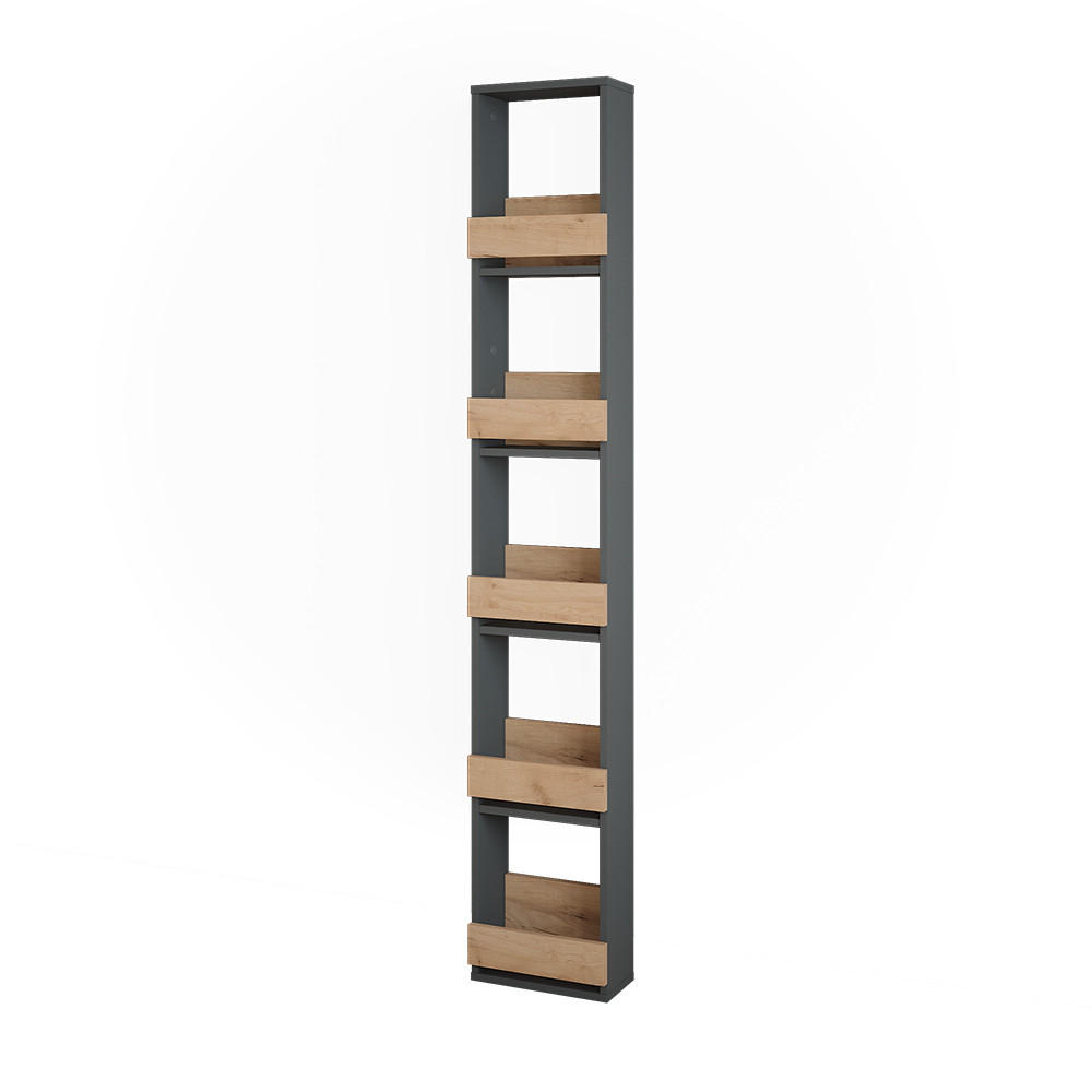 Vicco STOJAN NA SKLENIČKY NA VÍNO Repose Zlatý dub power/antracit 30 x 180 cm