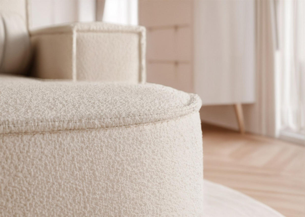 ECKSOFA Arlet In Stoff Abriamo - Beige, Holzwerkstoff/Textil (156/277cm) - Fun Möbel