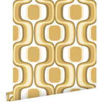 TAPETE Retro-Ornamente 50 x 900 cm - Gelb, Papier (50/900cm) - ESTAhome