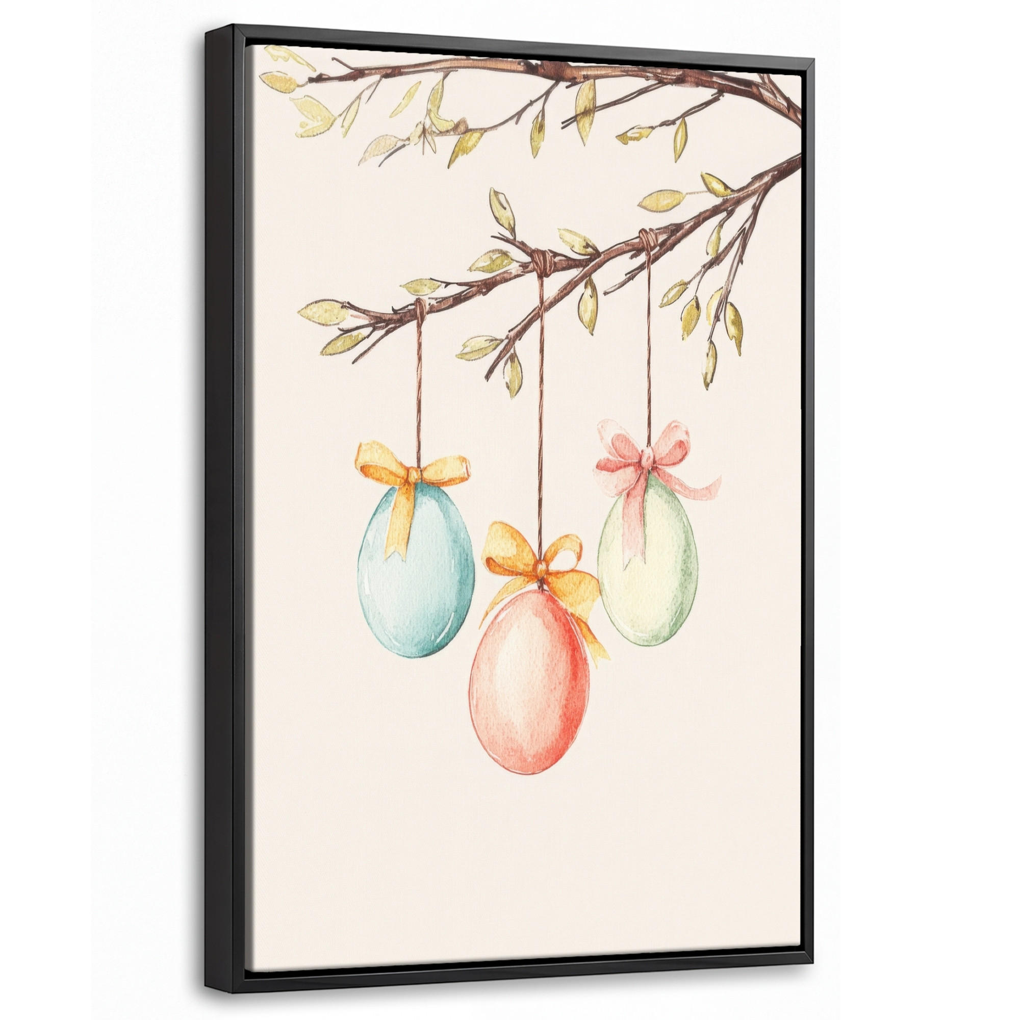 MuchoWow Leinwand Creme 20x30 cm