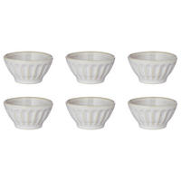 DIPSCHALE (6er Set) Bergamo - Weiß, Keramik (9/9/4.5cm) - BUTLERS
