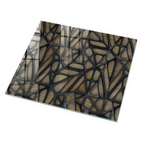 GLASPLATTE 80x60 cm – Abstraktion aus Holz - Beige, Glas (0.4/80/60cm) - ArtPrintCave
