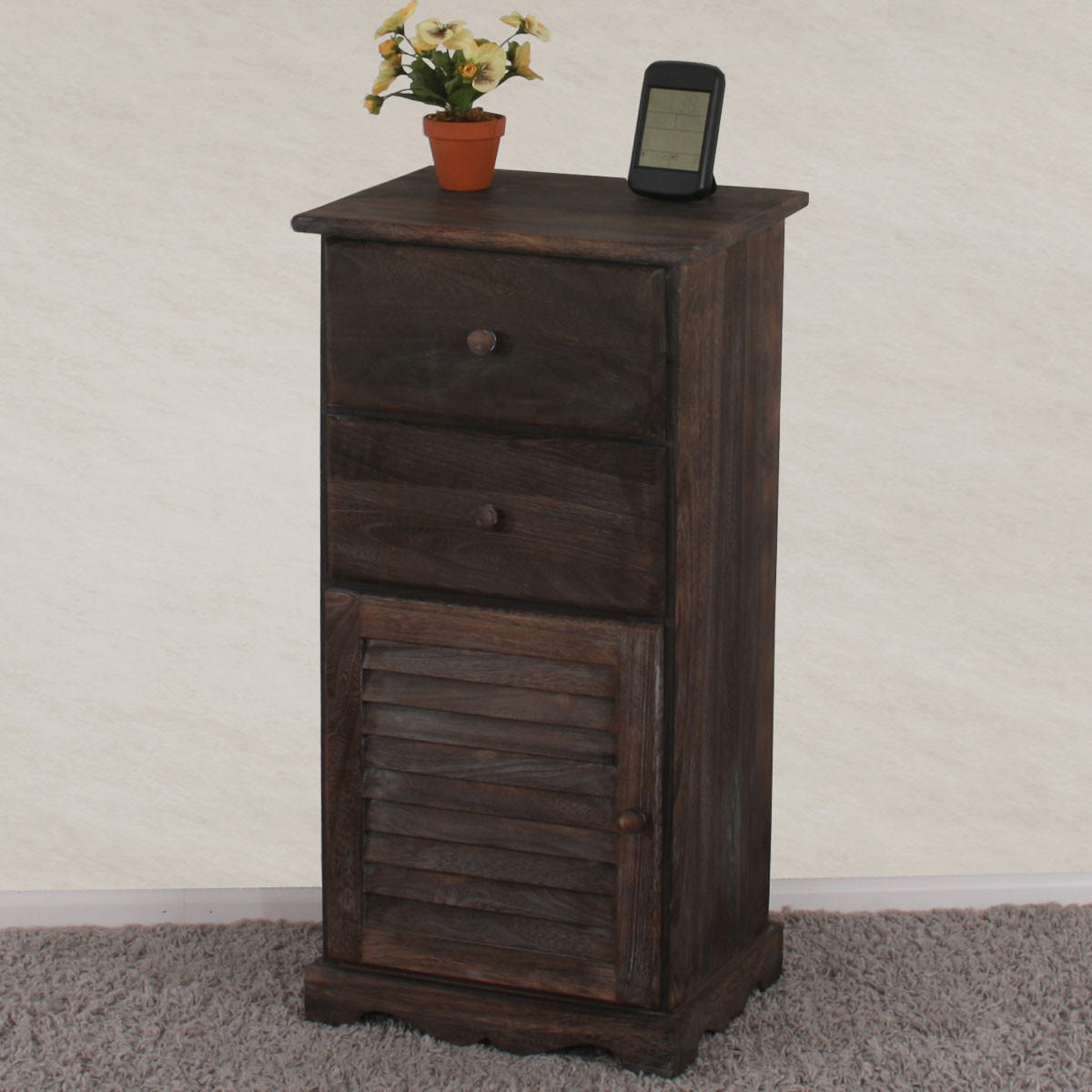 KOMMODE SCHRANK Braun - Braun, Holz (40/81/32cm) - MCW