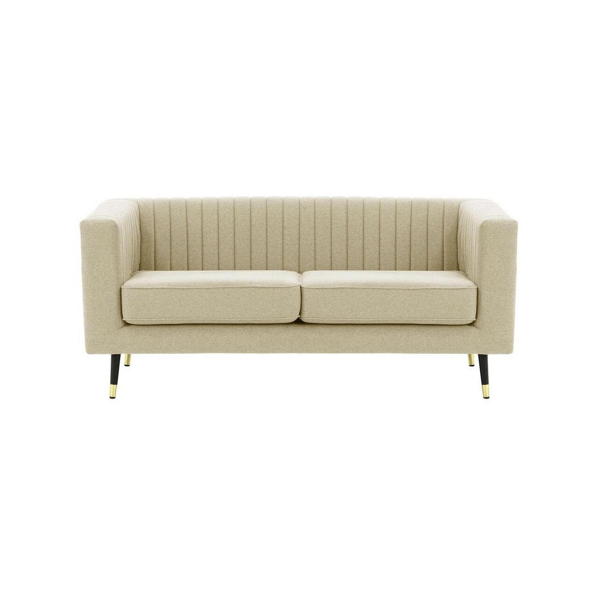 ZWEISITZER-SOFA Slender-Baku 15 - Weiß, Holz/Textil (170/71/83cm) - SLF24