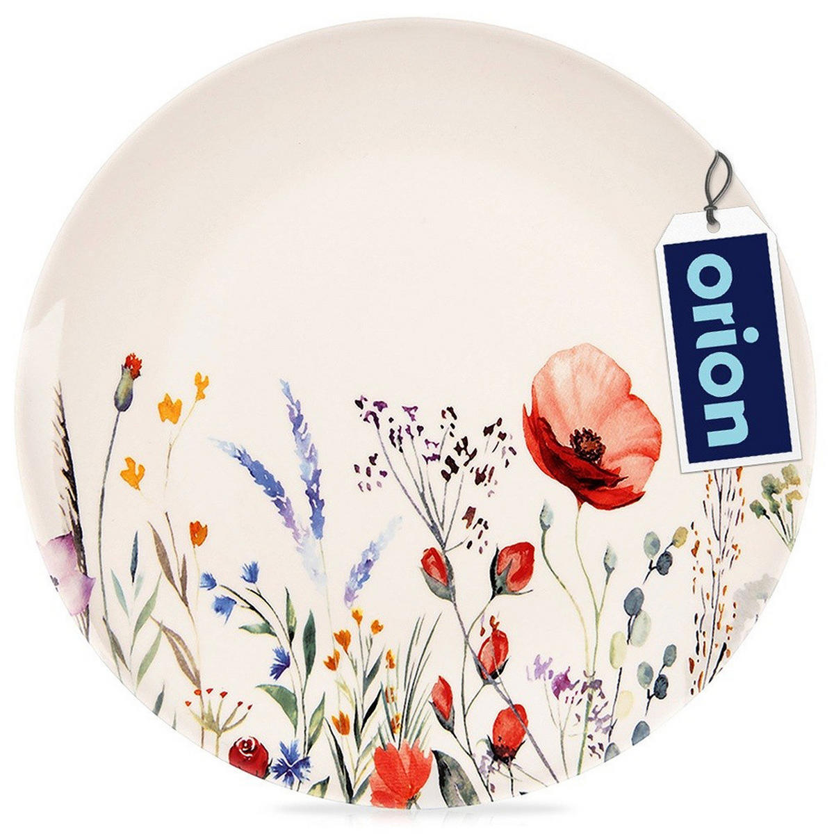 SPEISETELLER Maki Wildblumen weiß - Weiß, Keramik (27/27/2.3cm) - Orion 