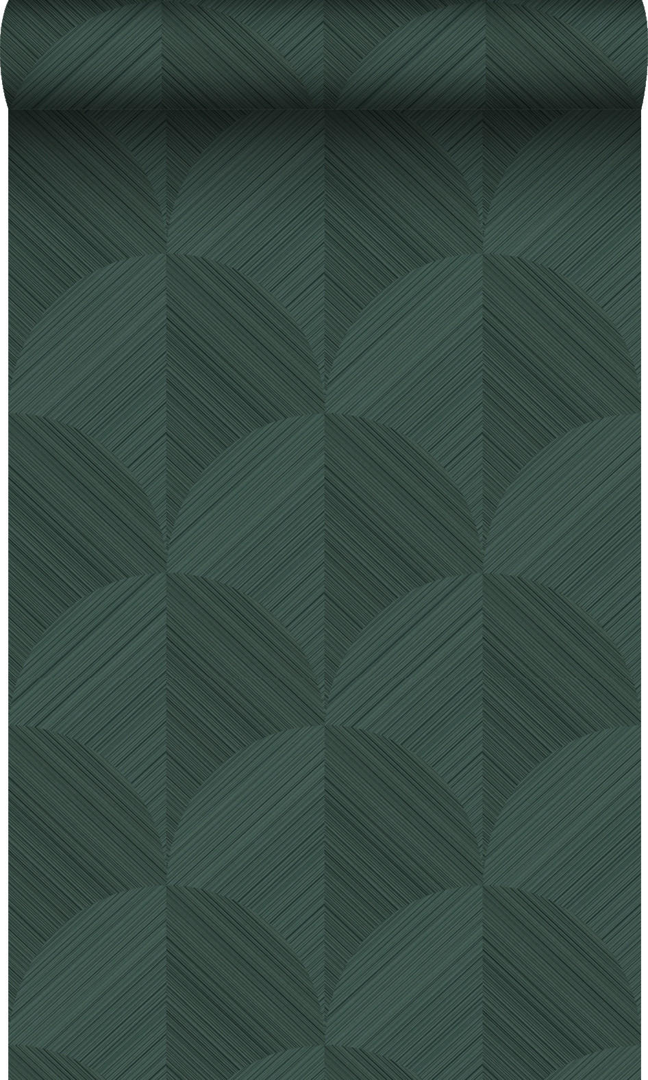 TAPETE 3D Muster 53 cm x 10.05 m - Grün, Papier (53/1000cm) - Origin Wallcoverings