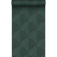 TAPETE 3D Muster 53 cm x 10.05 m - Grün, Papier (53/1000cm) - Origin Wallcoverings
