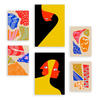POSTER Set Mit 6 Auffällige Künste In Liebhaber Abstrakt A3 & A4 Rahmenlos - Klar, Papier (29/3cm) - Nacnic