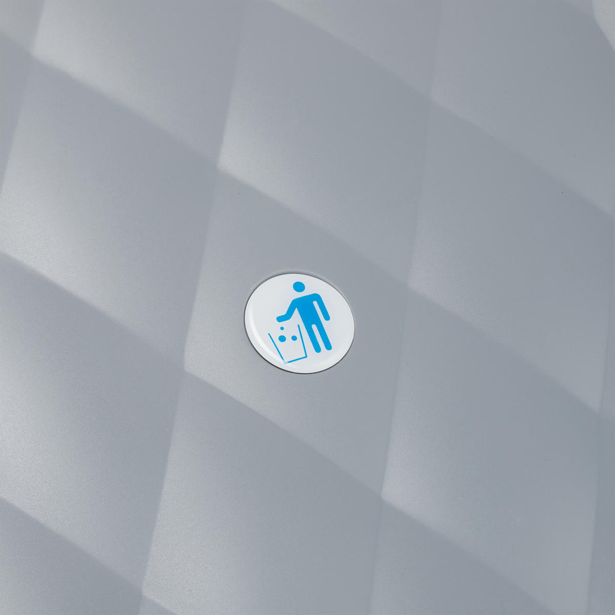 EINBAUMÜLLEIMER - Grau, Kunststoff/Metall (34/34.6/51.8cm) - Relaxdays