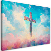 LEINWANDBILD Künstlerische und religiöse Werke 60x40cm - Multicolor, Textil (60/40cm) - Feeby