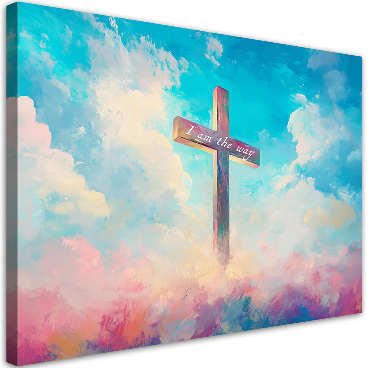 LEINWANDBILD Künstlerische und religiöse Werke 60x40cm - Multicolor, Textil (60/40cm) - Feeby