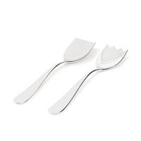 SALATBESTECK Nuovo Milano - 5180/14 - von Ettore Sottsass - Silberfarben, Metall (26cm) - Alessi