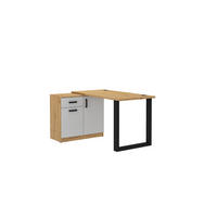 SCHREIBTISCH MALTESA 138x67x75,3 cm Bürotisch Computertisch, Eiche Artisan - Eiche Artisan, Holzwerkstoff (67/138/75.3cm) - MASSENO