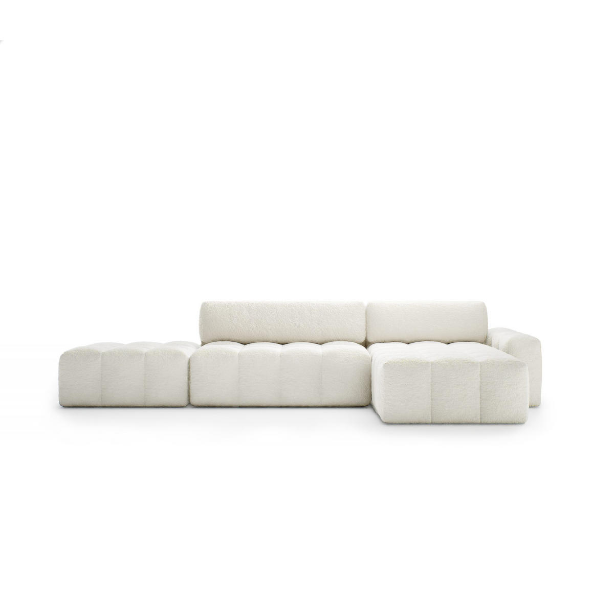 ECKSOFA mit Schlaffunktion Liptitz La, Creme - Creme, Textil (100/363cm) - Fedve