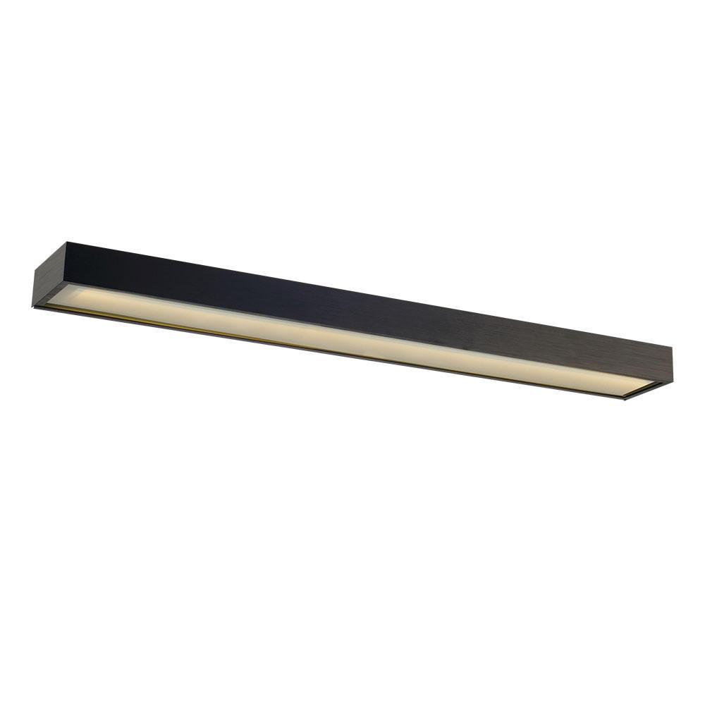s.luce Led-Wandlampe Schwarz 100x5x10 cm