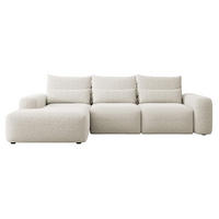 ECKSOFA Carnos Chenille-Bezug in Creme - Creme, Textil (264/162cm) - Selsey