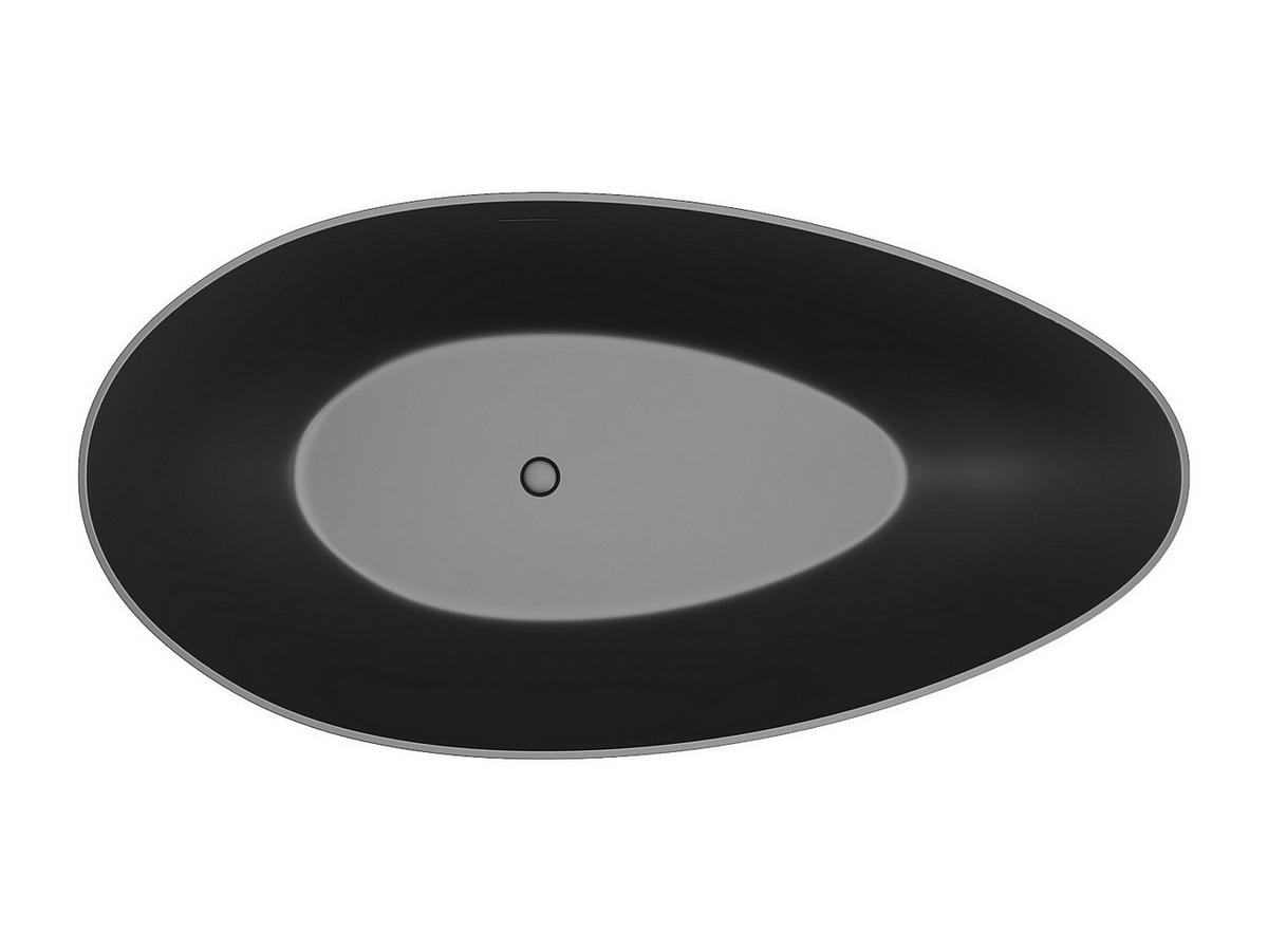 FREISTEHENDE Badewanne - 1 Person - Acryl - Schwarz - - Schwarz, Kunststoff (160/58/82cm) - Vente-Unique