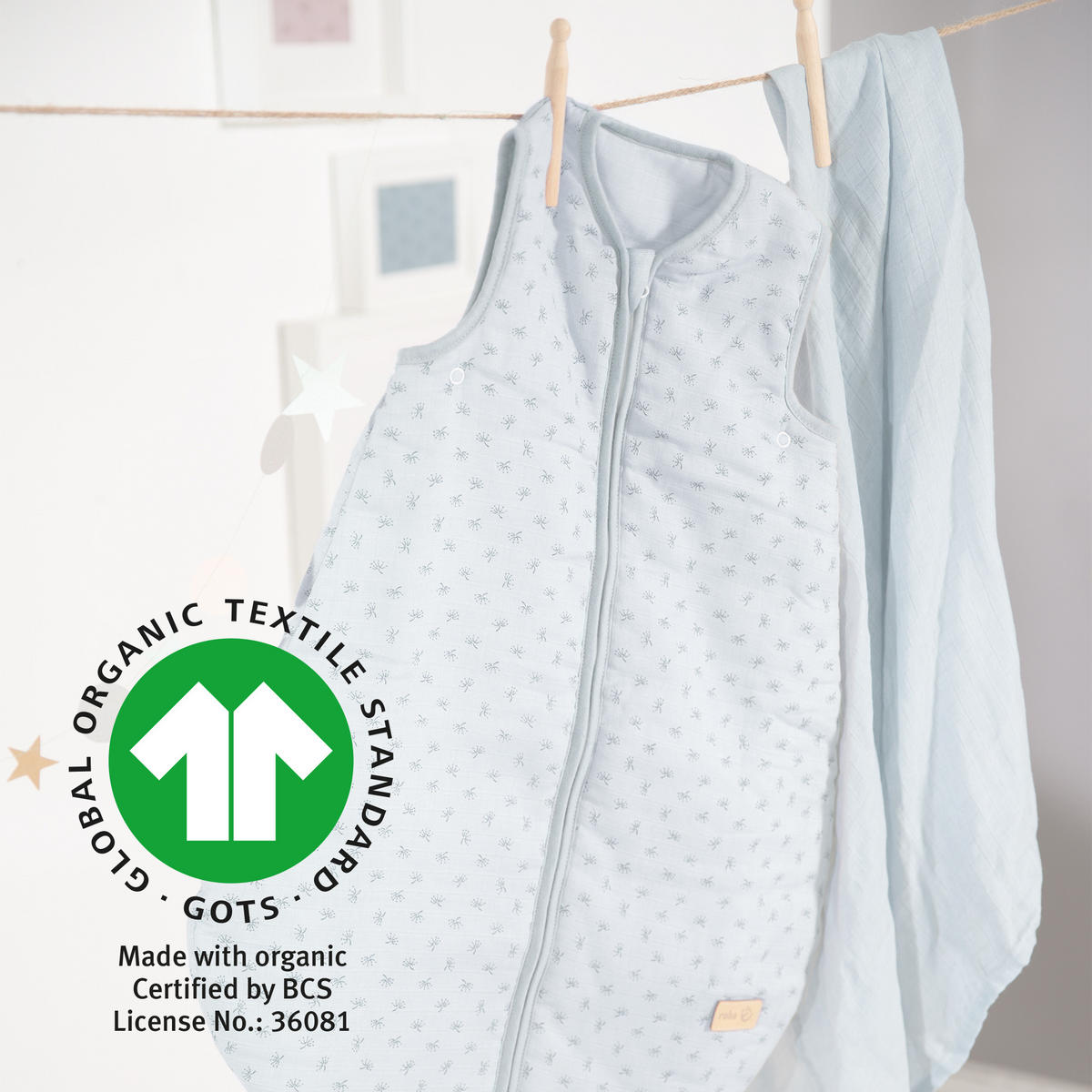 BABYSCHLAFSACK Lil Planet 70 cm hellblau - Hellblau, Textil (45/70cm) - Roba