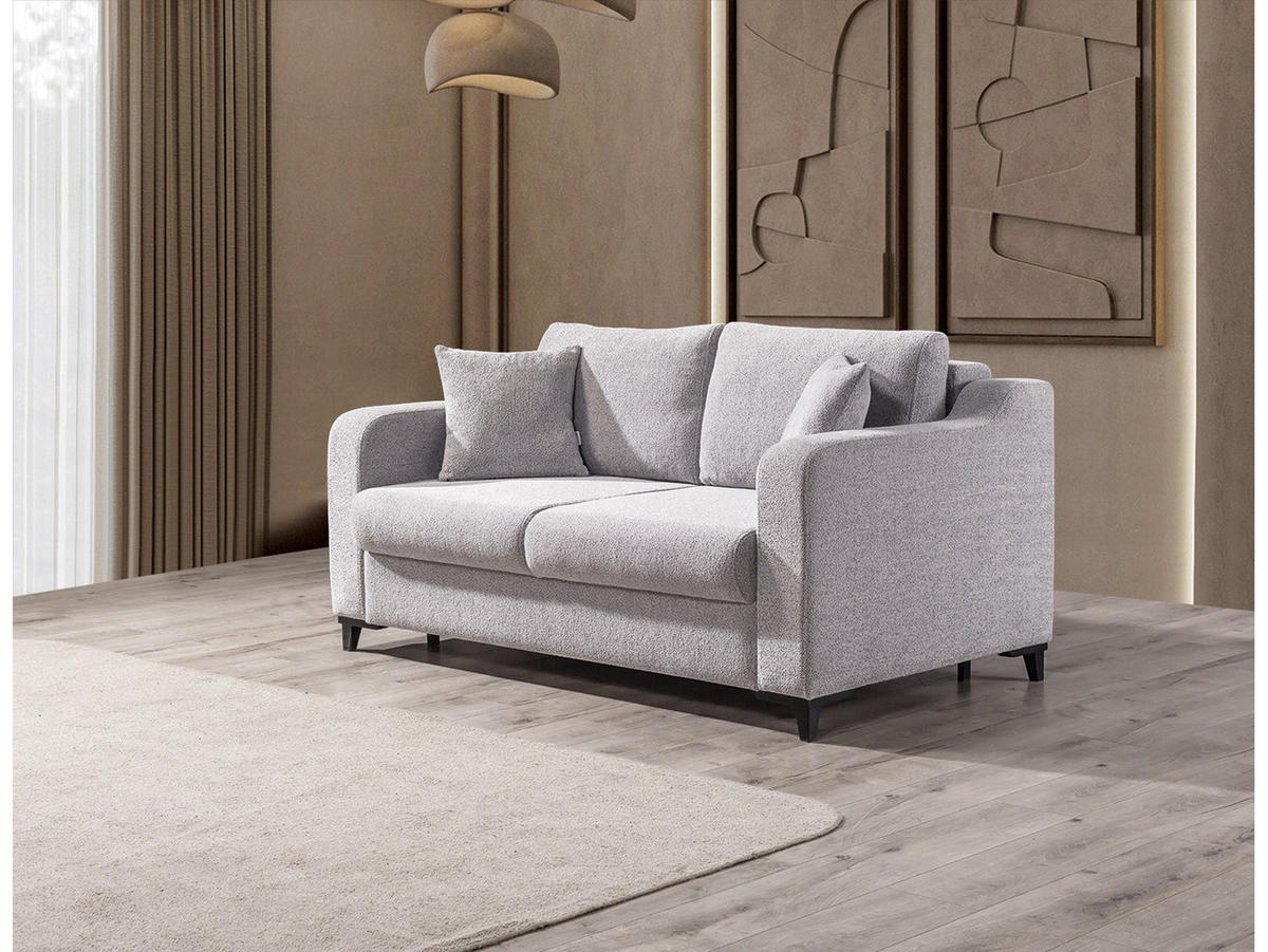 SOFA Transforma 3-Sitzer Webstoff Grau - Grau, Holz/Textil (210/80/100cm) - Villa Möbel