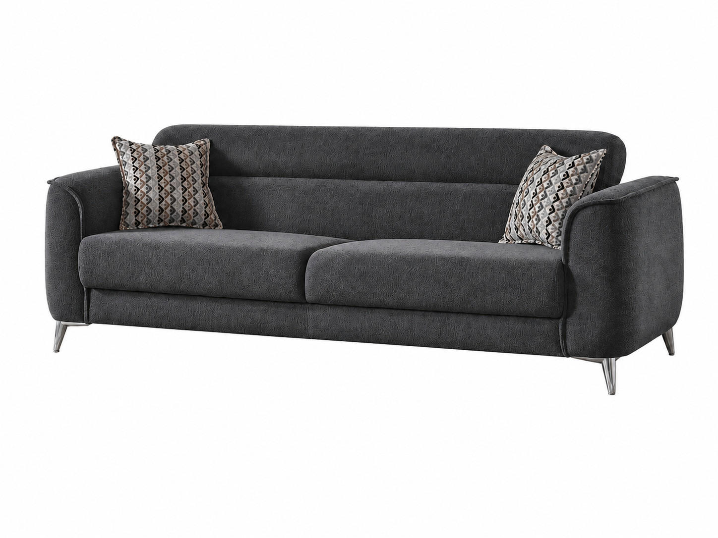 3-SITZER SOFA Acapulco Anthrazit - Anthrazit, Holzwerkstoff/Kunststoff (233/82/98cm)