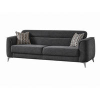 3-SITZER SOFA Acapulco Anthrazit - Anthrazit, Holzwerkstoff/Kunststoff (233/82/98cm)