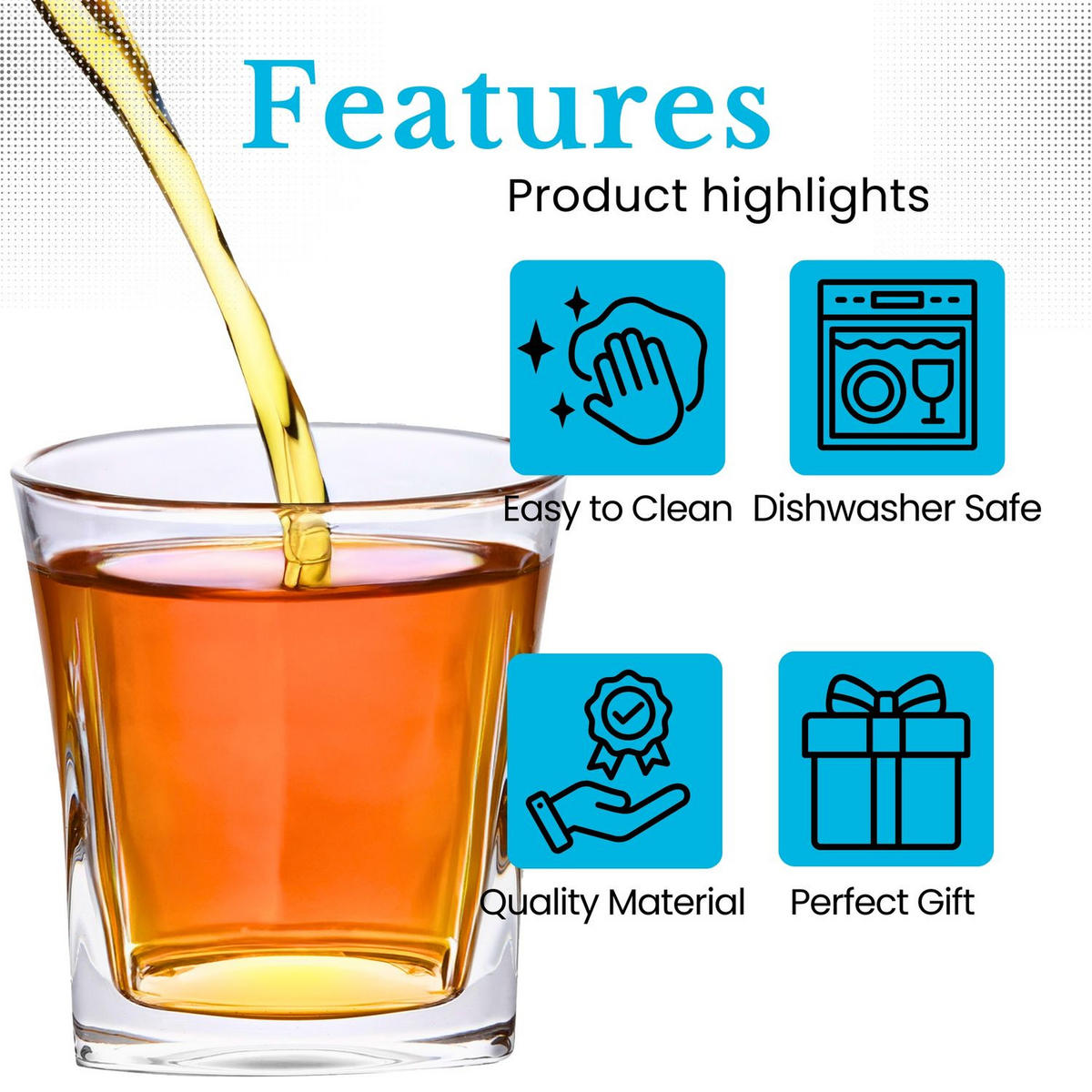 WHISKY GLAS Set (2-tlg.) - Transparent, Glas (0.3L) - Intirilife