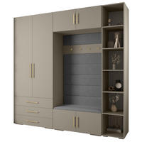 GARDEROBEN-SET 236,7/240/47 - Kaschmir/Goldfarben, Holz/Kunststoff (240/236.7/47cm) - Abiks Möbel