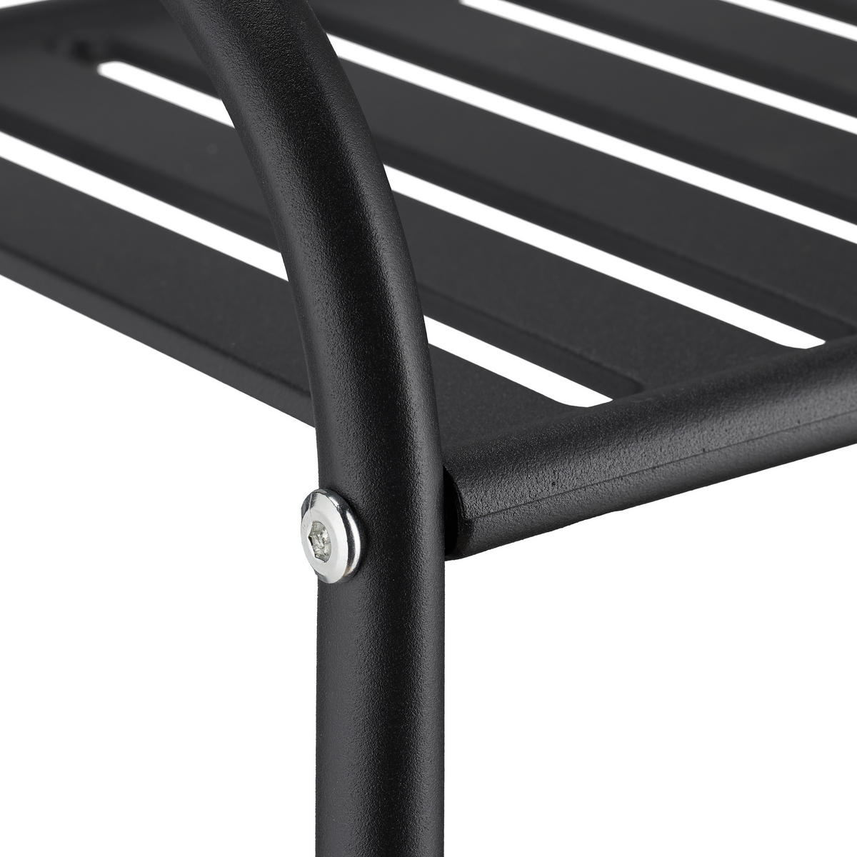 STANDREGAL - Schwarz, Metall (33/145/28cm) - Relaxdays
