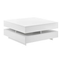 COUCHTISCH Märsta 75/75/36 - Weiß Hochglanz, Holzwerkstoff (75/75/36cm) - [en.casa]