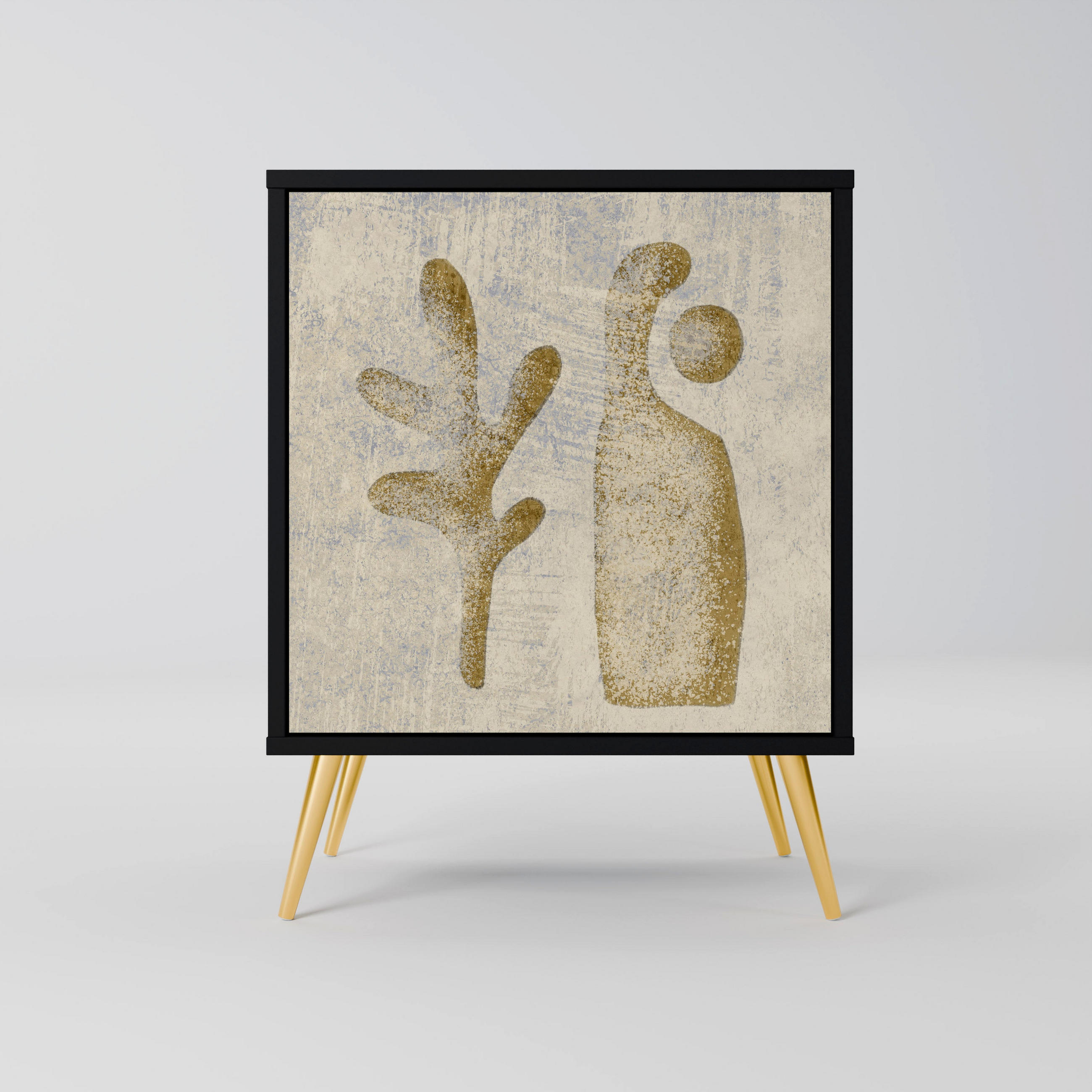 SpaceRebels Sideboard Schwarz 57.5x75.5x42 cm