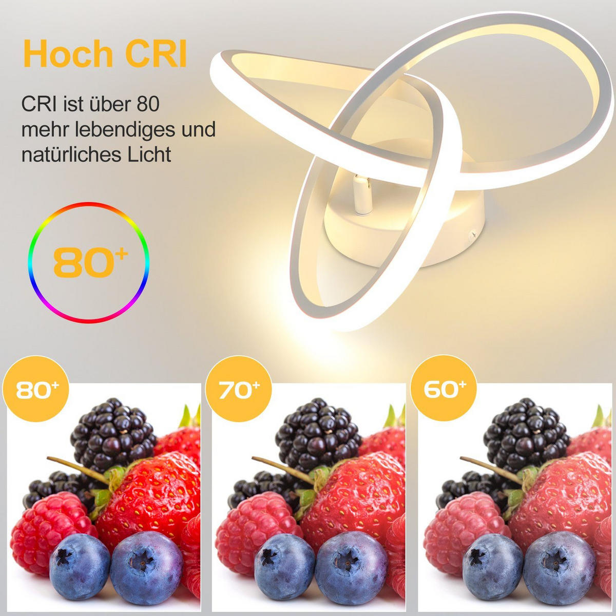 LED-DECKENLEUCHTE Weydenwall 24.0/12.0/24.0 cm - Weiß, Metall (24/24/12cm) - ZMH