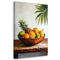 LEINWANDBILD Essen & Trinken 80x120cm - Multicolor, Textil (80/120cm) - Feeby