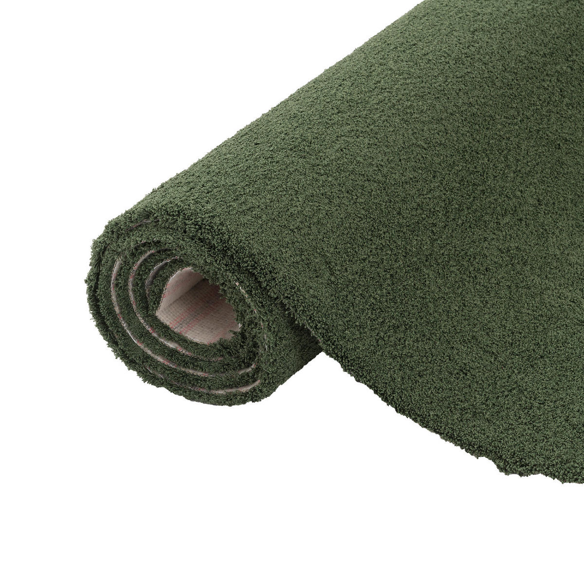LUXUS HOCHFLOR SHAGGY TEPPICH VELVET - Grün, Textil (133/133cm) - Snapstyle