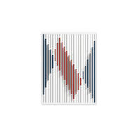 HOLZBILD Rot 47/60 cm - Rot/Weiß, Holz (4.25/60cm) - KUNSTLOFT