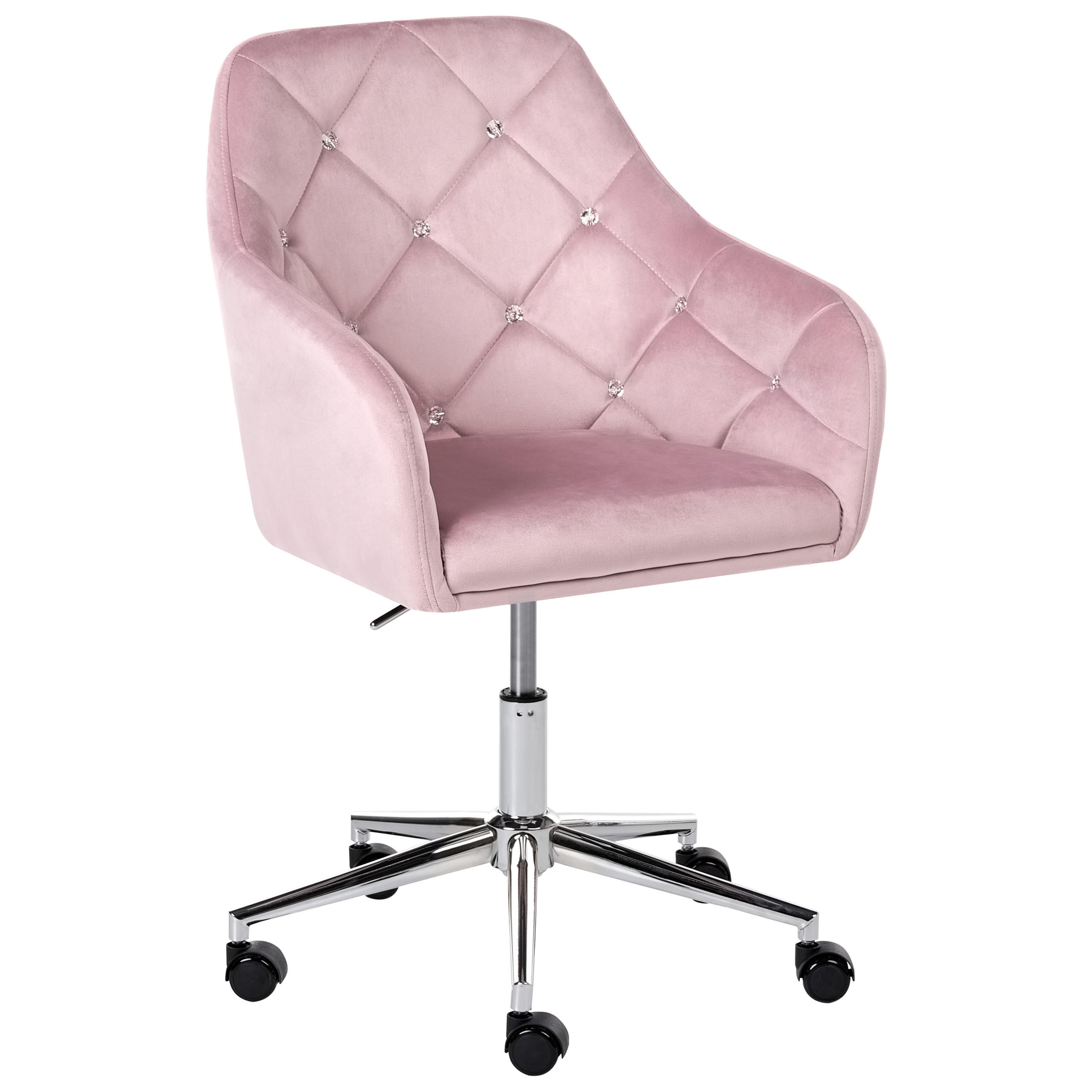 Beliani Schreibtischstuhl Pink 60x85x60 cm