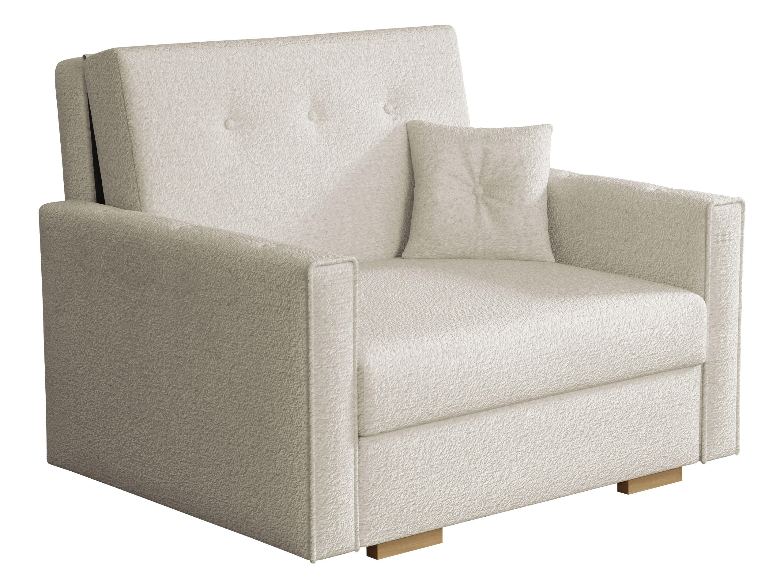 SCHLAFSOFA Viva Sonic I - Beige/Schwarz, Holz/Textil (103/85/100cm) - MIRJAN24