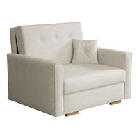 SCHLAFSOFA Viva Sonic I - Beige/Schwarz, Holz/Textil (103/85/100cm) - MIRJAN24