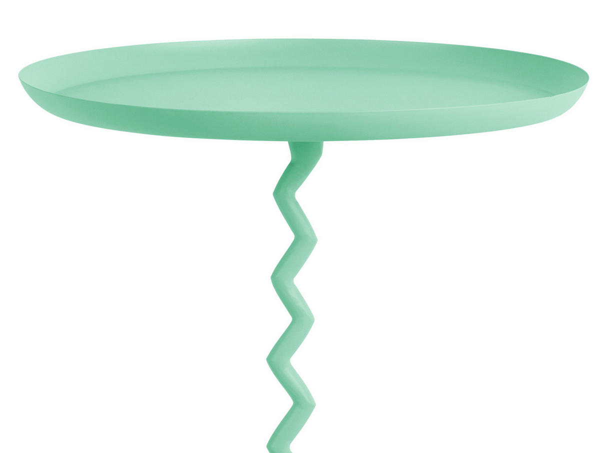 BEISTELLTISCH Zig Zag 44/44/52 cm - Grün, Metall (44/44/52cm) - Leitmotiv