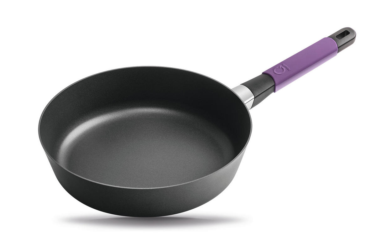 HOCHRANDPFANNE INDUKTION ⌀28cm - AUBERGINE - Aubergine, Kunststoff/Metall (28cm) - Gastrolux