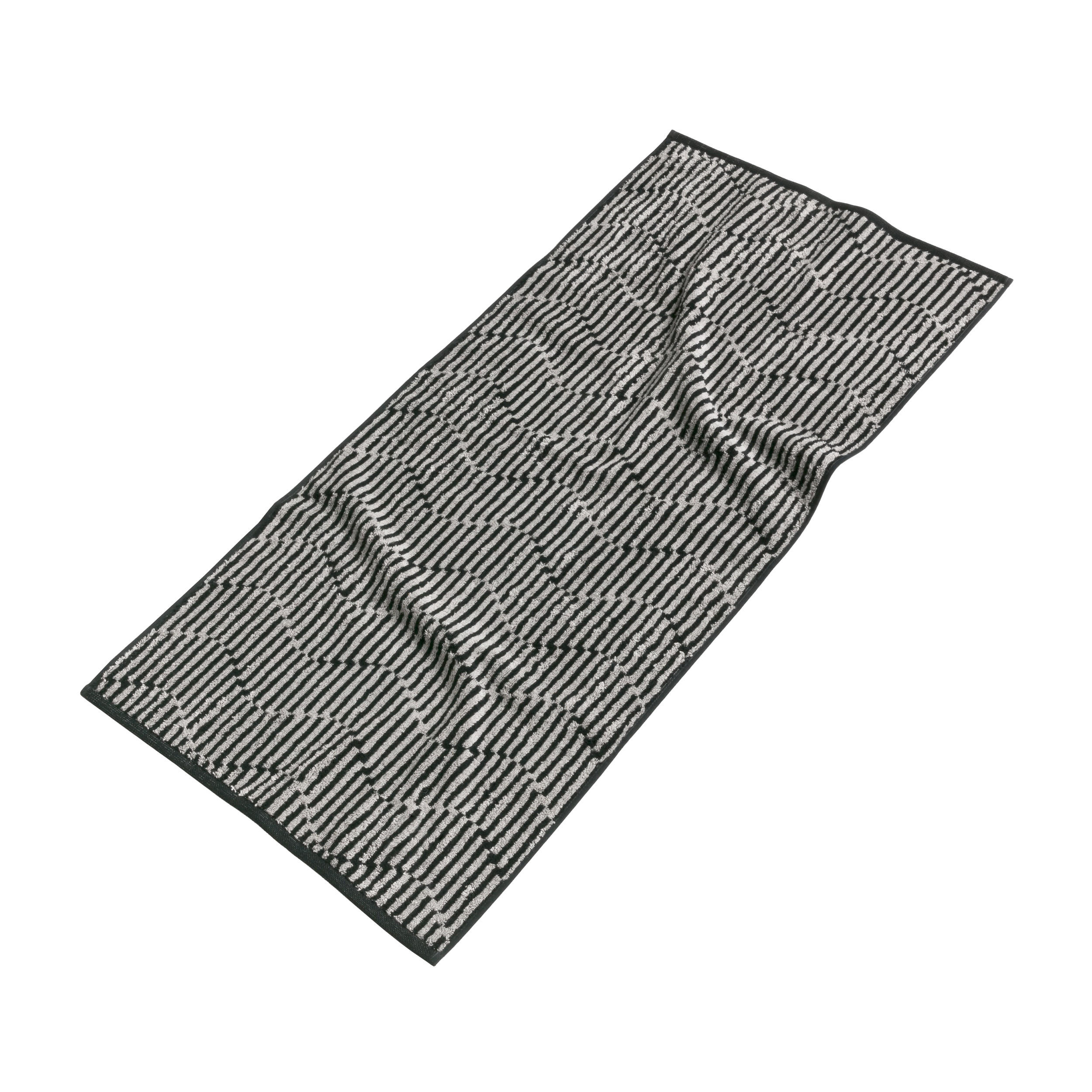 HANDTUCH ILLUSIONS - Kaschmir/Schwarz, Textil (50/100cm) - MÖVE