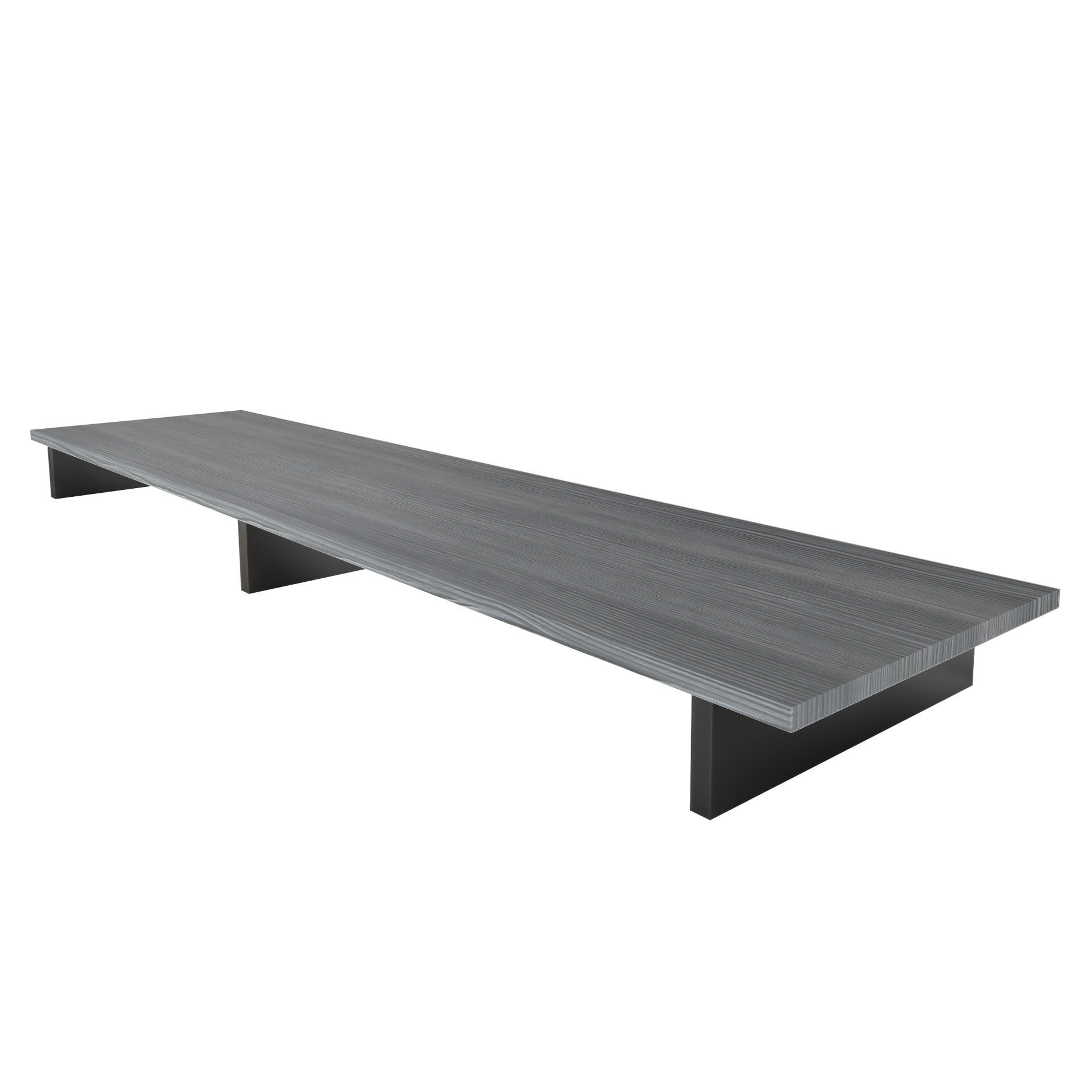 TVAUFSATZ Game Schwarz matt / Avola-Anthrazit - Anthrazit/Schwarz, Holzwerkstoff (138.5/9.5/34.5cm) - Vladon