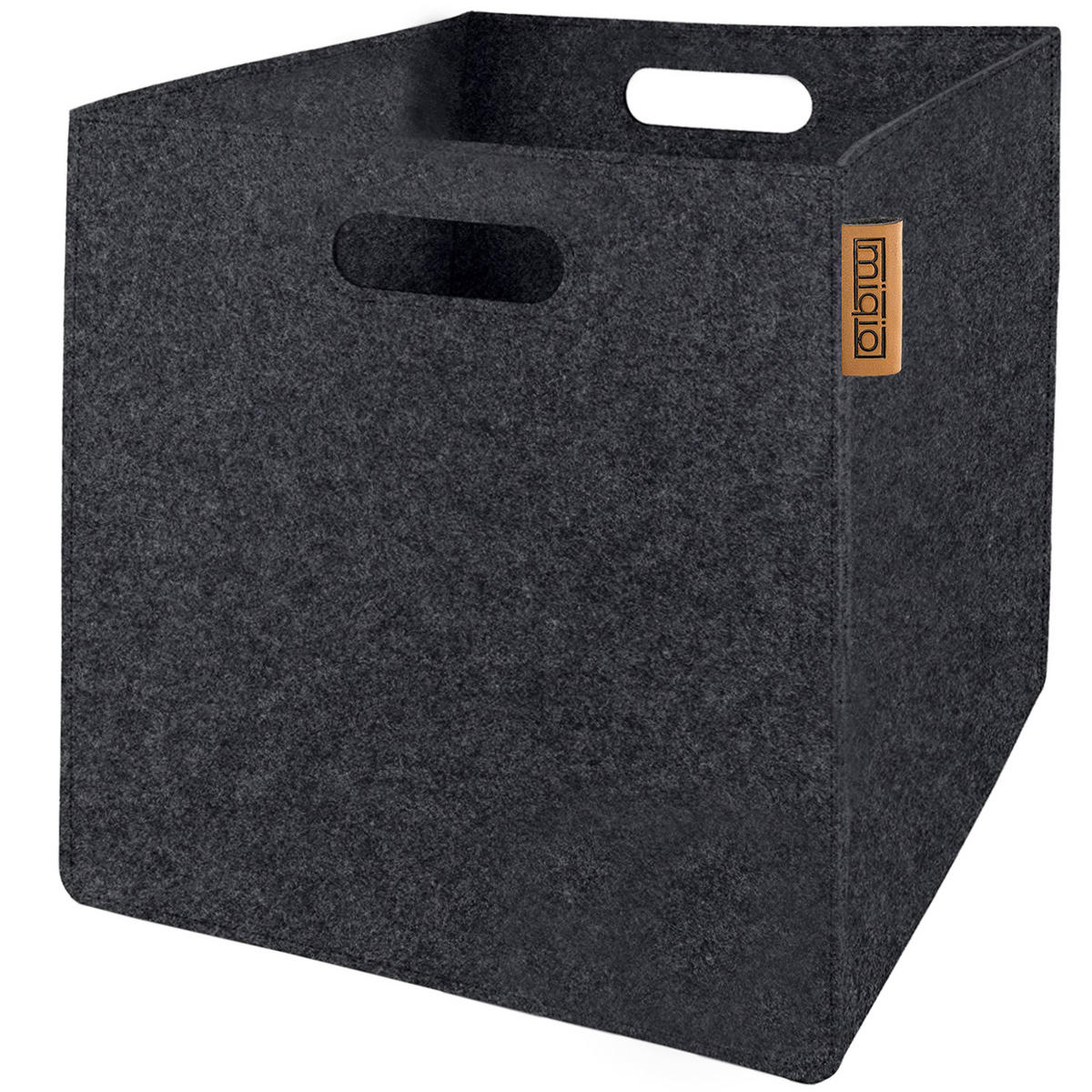 AUFBEWAHRUNGSKÖRBE 2er-Set - Dunkelgrau, Textil (30.5/30.5/30.5cm) - Miqio Design