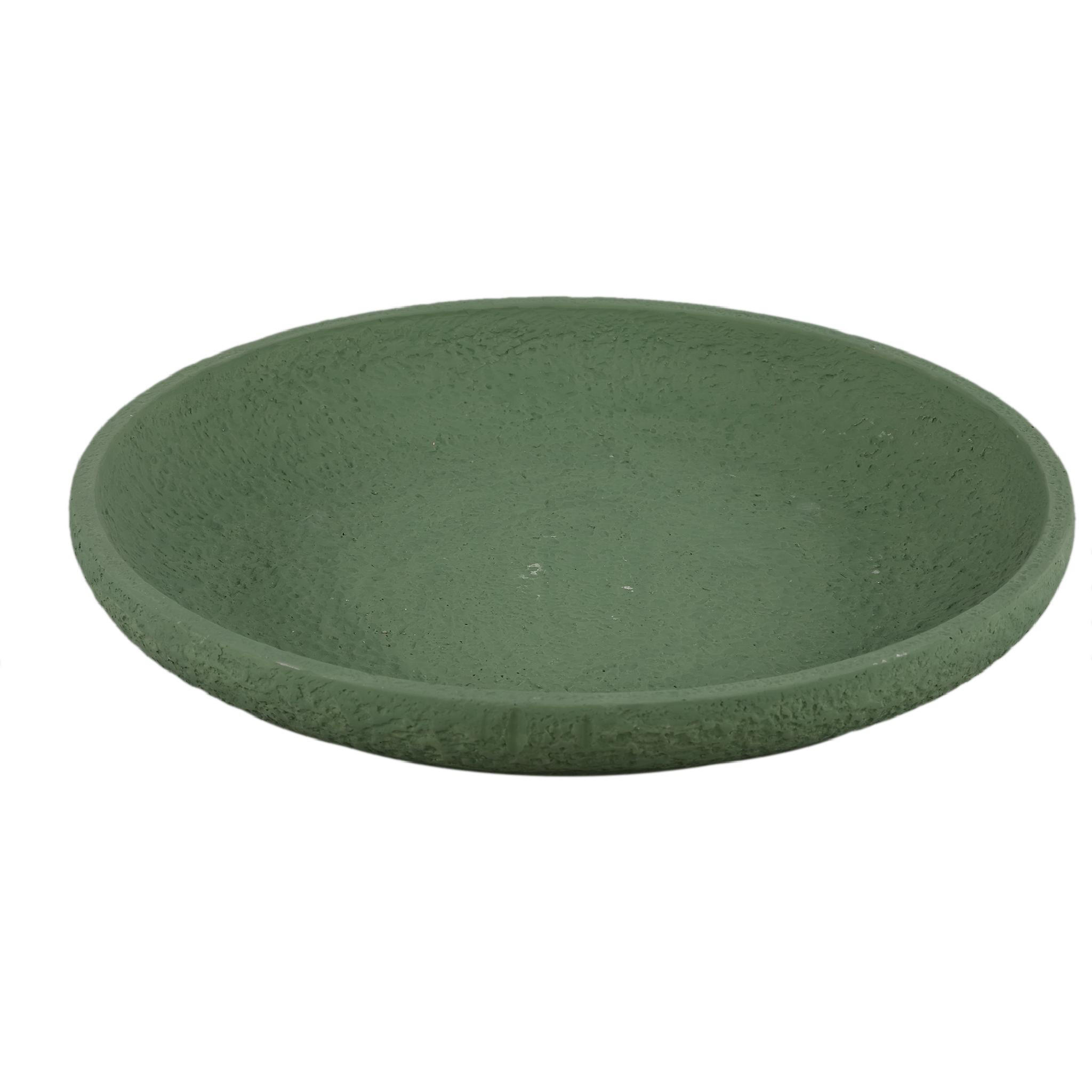 SCHALE Hillie Grün 40/40/6cm - Grün, Stein (6cm) - PTMD Collection