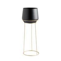 BLUMENTOPF Slownes - Schwarz, Metall (25/70cm) - home&you