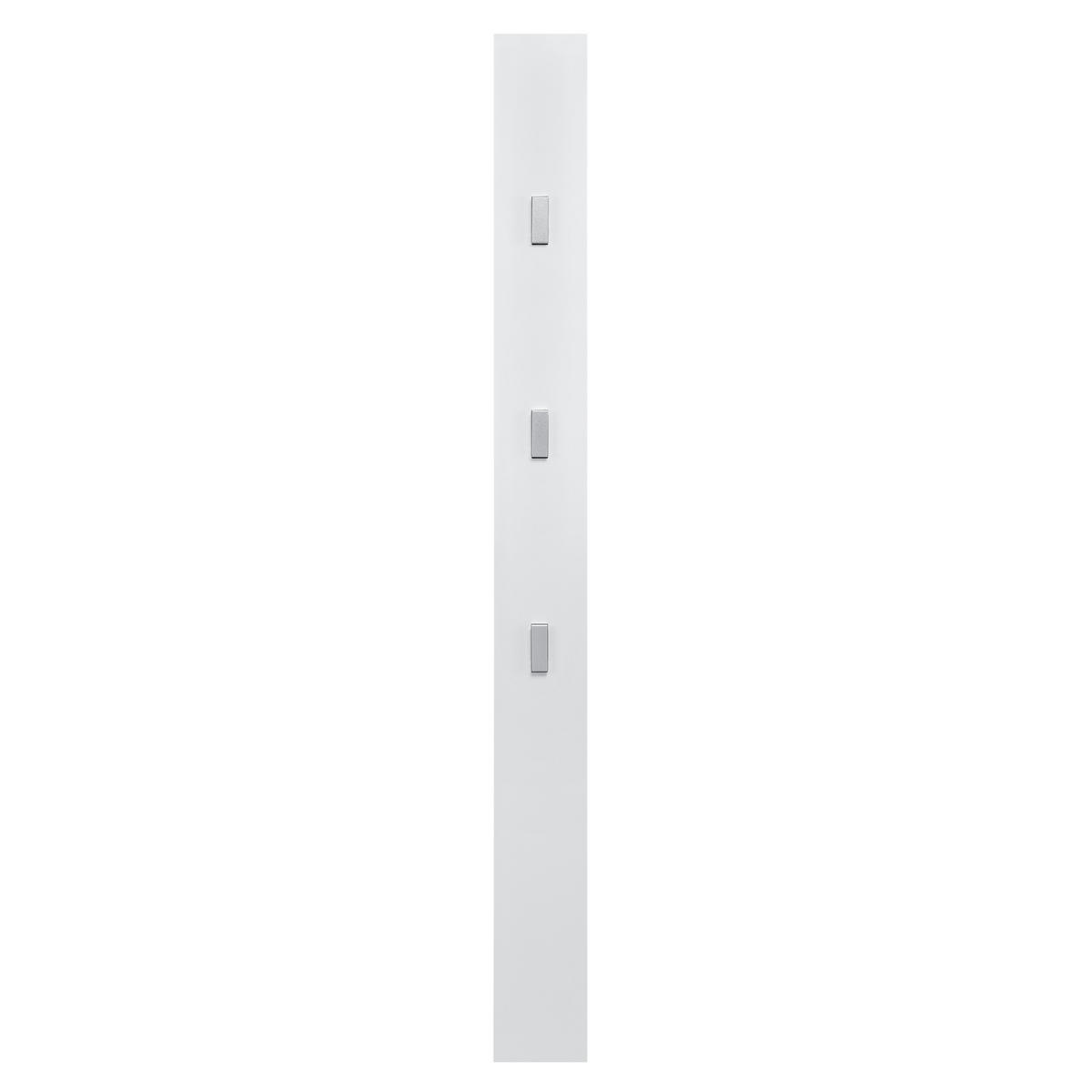 HAKENLEISTE Hansnes - Weiß, Holzwerkstoff/Metall (15/165/3cm) - [en.casa]