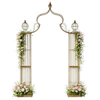 ROSENBOGEN aus Metall Kletterhilfe 275x172 cm 93969 - Grün, Metall (172/275/38cm) - DanDiBo