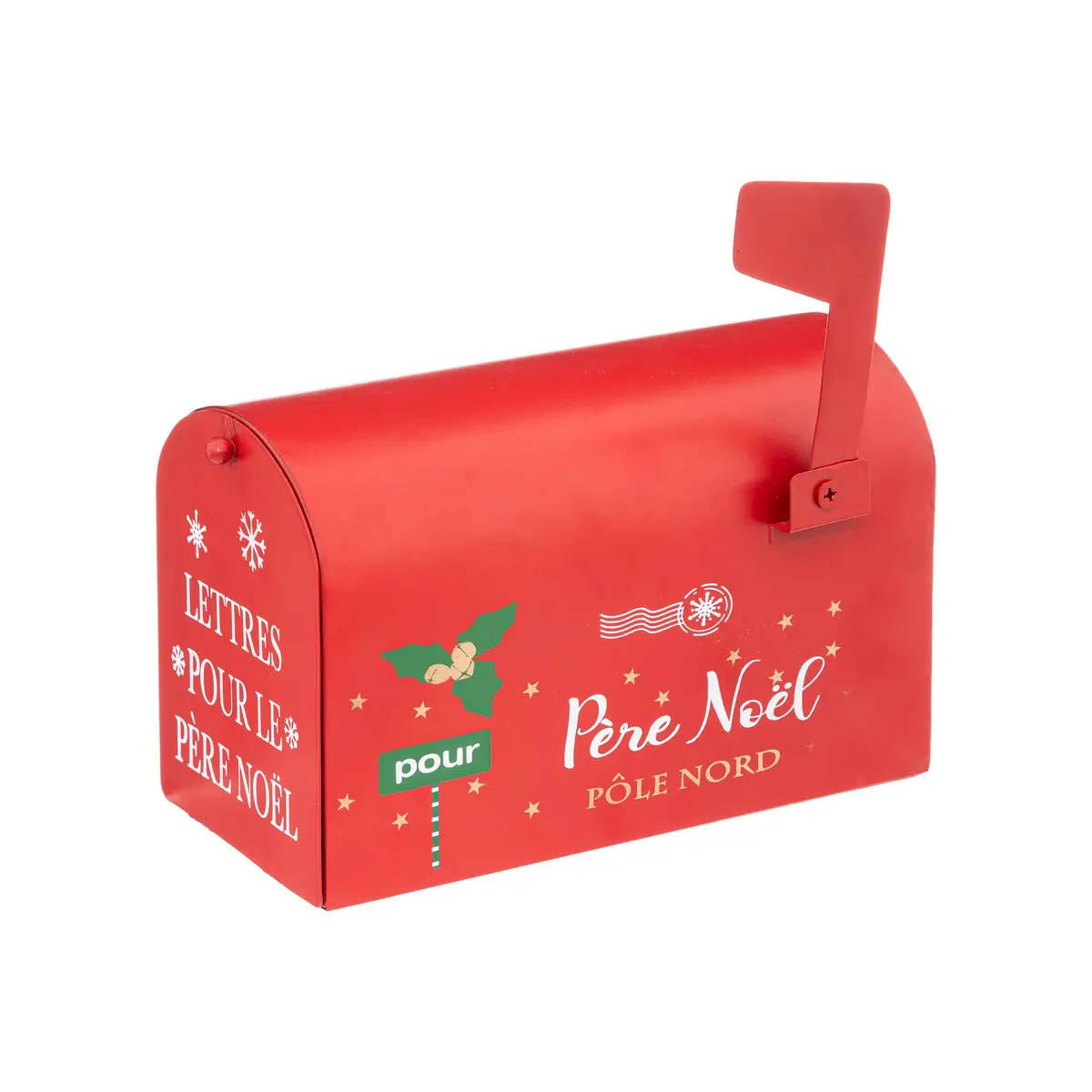 BRIEFKASTEN Weihnachtsmotiv 20 cm - Rot, Metall (10/13/20cm) - Atmosphera Createur d´interieur